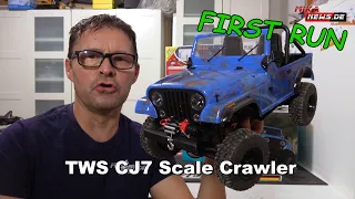 FIRST RUN - TWS Scale Crawler CJ7 - Hobbywing Fusion SE Combo und SRT 30kg Servo