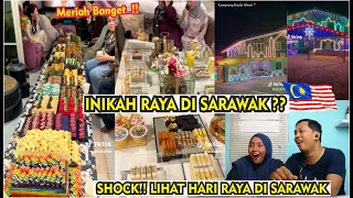 REAKSI ORANG INDONESIA LIHAT HARI RAYA DI SERAWAK MALAYSIA, FULL WARNA WARNI KEK LAPIS SARAWAK