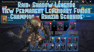 Raid: Shadow Legends - New Tournaments and New Permanent Legendary Fusion Champion - Rhazin Scarhide