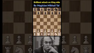 Mikhail Tal sacrifices everything ☠️