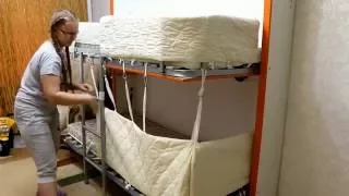 складывающаяся 2-х ярусная кровать/ folding 2-x bunk bed