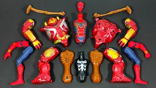 Merakit Mainan Red Spider-Man vs Hulk Buster vs Siren head toys vs Venom Miles Morales Marvel