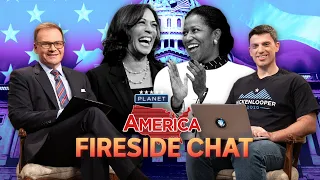 Harris takes aim at Trump as she hits the campaign trail | Planet America Fireside Chat