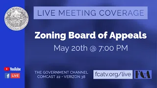 Foxborough Zoning Board of Appeals Meeting 5/20/21