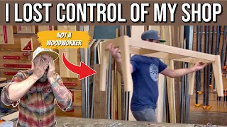 I Lost Control of My Shop || Making a Novice Build Furniture