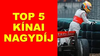 TOP 5 F1-es Kínai Nagydíj