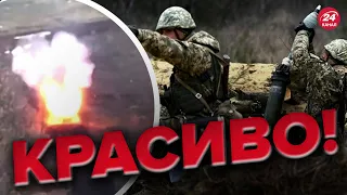 😈 Воїни 109-ої ОГШб показали, як знищують ворожі танки з міномета