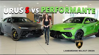 BATTLE of the LAMBORGHINI SUV's! Urus Performante vs Urus S!