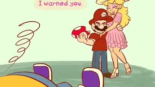" Peach calling Mario cute for the first time. ❤️" 🍄Mario Bros NEW Comics😱😍