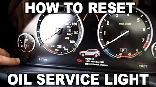 How to Reset Oil Service Indicator Light | 2015 BMW X3 | DIY