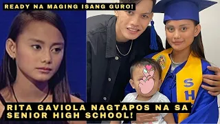 Rita Gaviola Tuwang Tuwa na IBINAHAGI na siya ay NAGTAPOS na sa Senior High School NAIS MAGING GURO