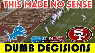 Dumb Decisions: The DUMBEST RUN in NFC Championship HISTORY | Lions @ 49ers (2023)