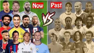 New Legend Ronaldo Messi Neymar Haaland Salah VS Old Legend Maradona Pele Kaka Cruyff Ronaldinho