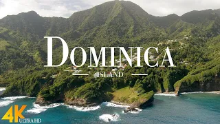 FLYING OVER DOMINICA (4K UHD) • Amazing Stunning Footage, Scenic Relaxation Film with Calming Music