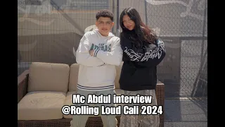 MC Abdul Interview at Rolling Loud Cali 2024 with Vanessa Chan | KCR College Radio