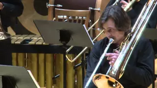 Contrabass trombone. Winnie-the-Pooh and the Bees (V. Kruglik)