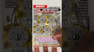 Florida Lottery | Monopoly Secret Vault | Scratch-Off!🔐🔐🤑🤑