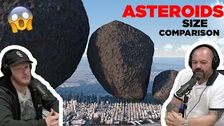 ASTEROIDS Size Comparison REACTION!! | OFFICE BLOKES REACT!!