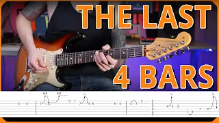 A LITTLE SOLO to cover The LAST FOUR BARS of a 12-Bar Slow Blues // with TABS