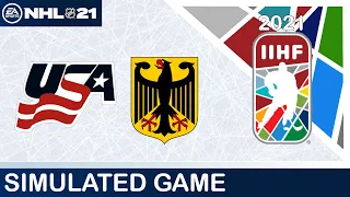 NHL 21 | IIHF Worlds 2021 | Bronze Medal Game | USA - Germany | Highlights