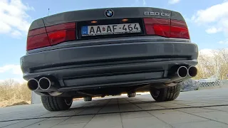 BMW 850CSi E31 sound (Superspint mufflers and resonator delete)