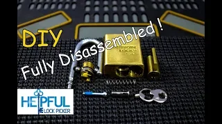 [153] DIY How To Fully Disassemble An American Lock