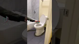 Throwing my fidget to toilet challenge we’ll catch dad