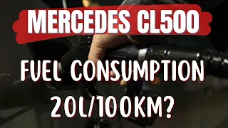 Fuel Consumption TEST Of My Mercedes CL500 4MATIC