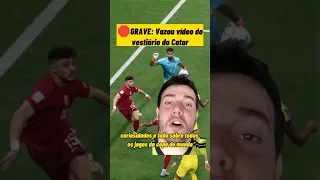 Confusão no Vestiário do Catar depois do jogo de estreia da copa #futebol #copadomundo