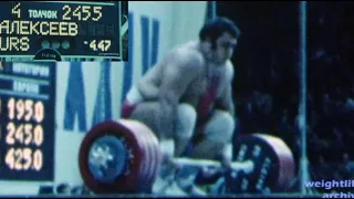 Alexeev Vasili@+110 kg - Clean & Jerk World Record 245,5 kg - 1975 Weightlifting World Championships