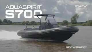 AQUASPIRIT S700 | Test drive of the newest aluminium RIB from Ukraine [ENG SUB]