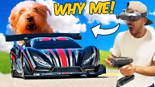 One of the Best Radio Controlled Car in the world gets ATTACKED by two Dogs...