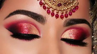 AFFORDABLE/DRUGSTORE INDIAN BRIDAL EYE MAKEUP TUTORIAL