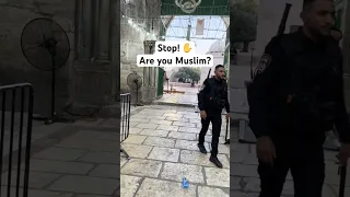 Most Difficult Entrance into Holy Area (Al-Aqsa) 🇵🇸 #shorts #palestine #israel #travel