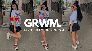 GRWM For The First Day of School | freshman year *college edition*