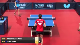 2015 ZAGREB OPEN U21 WS QG ARLOUSKAYA Alina BLR vs JUNG Yumi KOR