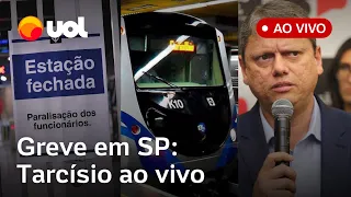 🔴 Greve do Metrô e CPTM em SP: Tarcísio fala de paralisação, situação de ônibus e privatização