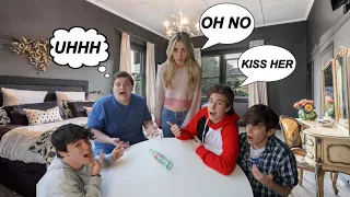 LAST TO SAY NO to Spin The Bottle *Valentines Day Kiss CHALLENGE*😘💋 |Jenna Davis