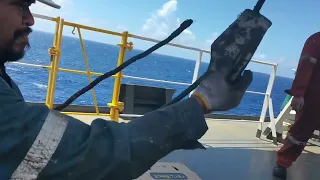 HOW TO REPLACE LIFEBOAT WIRE ROPE AND LOWER TO DECK LEVEL