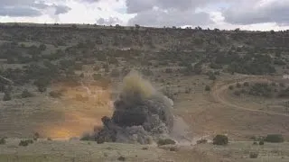 Cement Truck Explosion High-Speed Footage