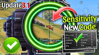 New Update 3.1⚡️Best Sensitivity Code +  Control Settings for BGMI / PUBG MOBILE 2024