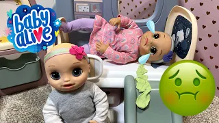 Baby Alive Twin Gets Sick at New Daycare! 🤢