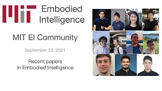 EI Seminar - Recent papers in Embodied Intelligence I