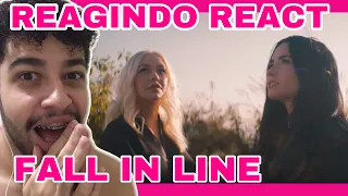 REACT Christina Aguilera - Fall In Line (Official Video) ft. Demi Lovato  | EDY KENDALL