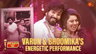 Varun & Bhoomika's Mass Dance Performance | Sun Kudumbam Virudhugal 2022 - Best Moments | Sun TV