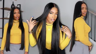 Pre Plucked + Bleached! NO Baby Hair 5x5 Closure Wig Install - Beginner Friendly Ft Yolissa Hair