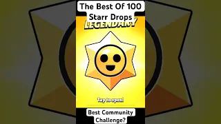 Best Drops From 100 Starr Drop Challenge🔥 #100starrdrops #brawlstars #brawlstarsopening #starrdrop