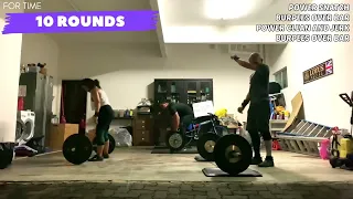 Workout Of The Day - 273 | Power Snatch, Power Clean And Jerk, Burpees Over Bar