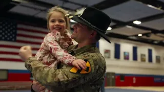 He’s home! Army Deployment homecoming to 5 kids!