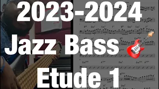 2024 All-State Jazz Bass Etude 1: TMEA